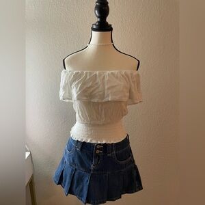 White Off-Shoulder Blouse